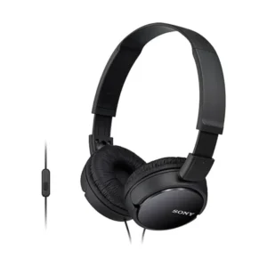 Sony MDR-ZX110AP ZX Series Wired On-Ear Headphones with Mic, Black