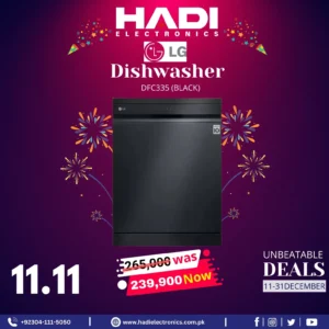 LG DFC335 (Black) Dishwasher