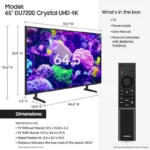 Samsung 65DU7000 65 Inches 4K Ultra HD Smart LED TV