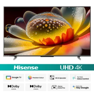 Hisense 75 Inch Bezless Dolby Vision Voice Control Google DTS A6 Series 4K UHD Smart LED TV