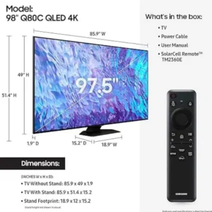 Samsung 98Q80C 98 Inches Class 4K QLED TV