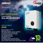 Homage HQS-2518SCC Grid-Tied PV Inverter 3 Phase ON-Grid Solar Inverter