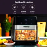 Geepas GAF37510 5L Air Fryer 1700W Digital Touch Screen