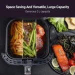 Geepas GAF37510 5L Air Fryer 1700W Digital Touch Screen