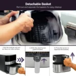 Geepas GAF37510 5L Air Fryer 1700W Digital Touch Screen