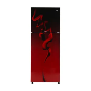 PEL 6460-PRCGD Curved Glass Door Top Mount Refrigerator 334 Liter