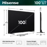 Hisense 100U7S 100" U7 Series ULED Mini LED 4K Google TV
