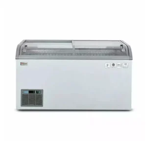 Caravell CDF 24 CGSD Curved Double Glass Sliding Door Island Type Super Market Freezer