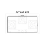 Nasgas DG-334 G Glass Top Fully Tempered Gas Hob
