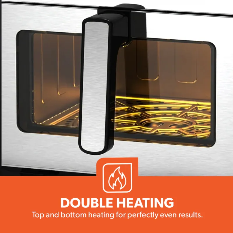 Geepas GAF37546 10 Liter Digital Double Heating Air Fryer Geepas GAF37546 10 Liter Digital Double Heating Air Fryer