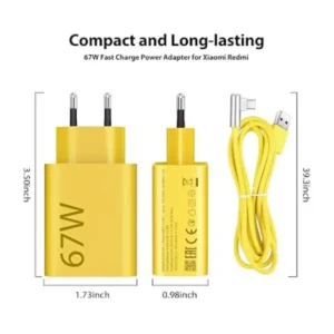 Xiaomi 67W HyperCharge Power Adapter (Type-A) - Yellow