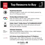 LG 55C6 55 Inch Class OLED evo AI 4K Smart TV