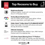 LG 65C6 65 Inch Class OLED evo AI 4K Smart TV