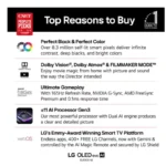LG 42C6 42 Inch Class OLED evo AI 4K Smart TV