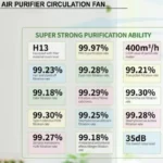 JetCool JP087-FAN Air Purifier with Air Circulation Fan