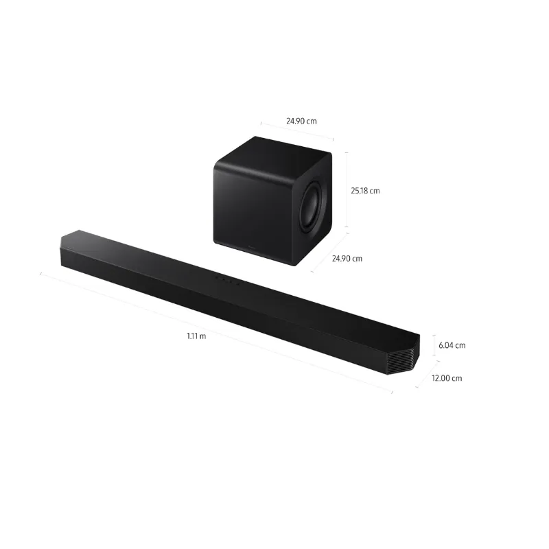 Samsung Q800F Soundbar Q-Series 400W 5.1.2 Ch. Q-Symphony with Wireless Dolby Atmos