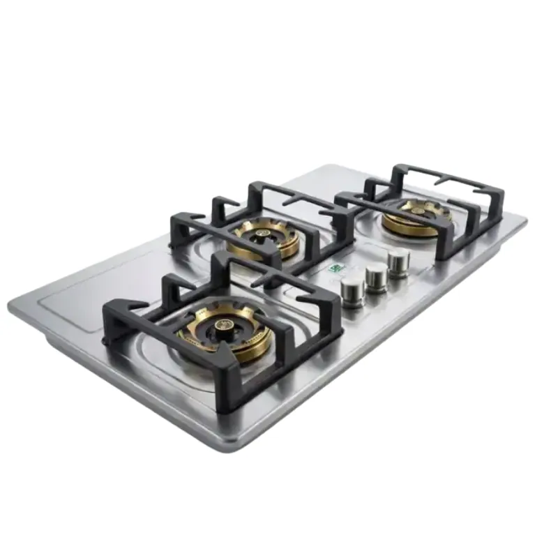 Nasgas DG-227 SDN 3 Burner Stainless Steel Built In Hob